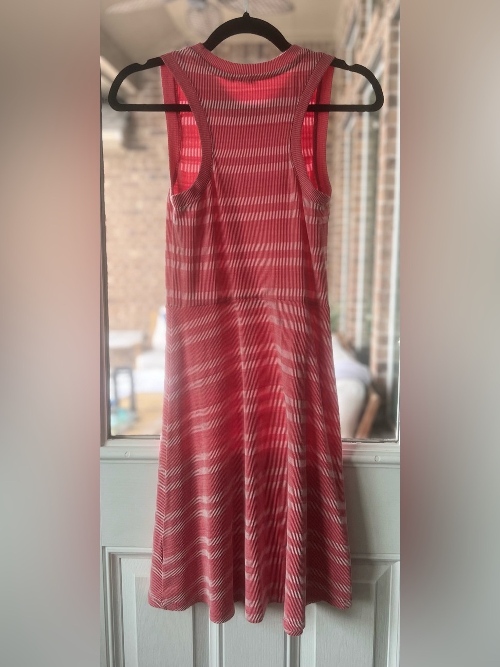 GAP Pink/ Coral Striped Midi Dress - XXS - Picture 2 of 4